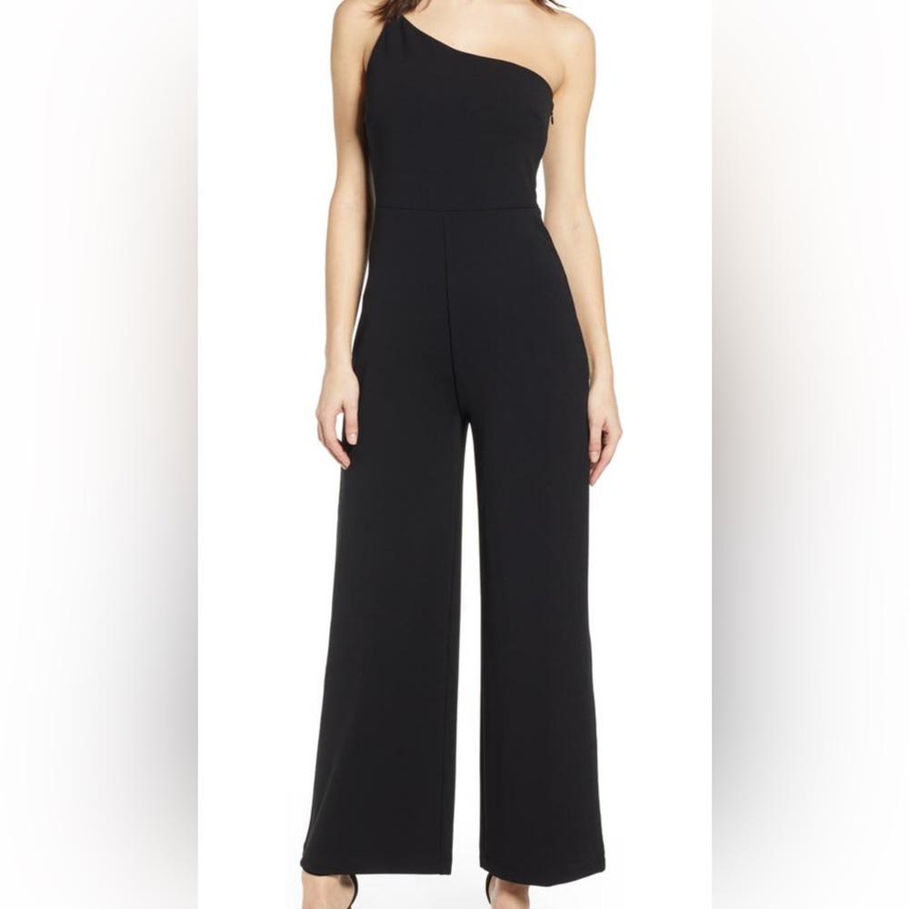 WHITE Leith One-Shoulder Jumpsuit